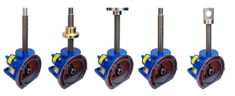 SWL 2.5 1A - 500mm lift SWL worm screw lift turbine hand-operated electric worm reducer