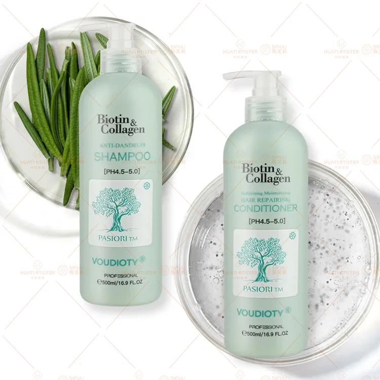 Huati Sifuli voudioty pasiori 1000ml Collagen Cleansing Nourishing Smoothing Straightening Hair Shampoo and conditioner