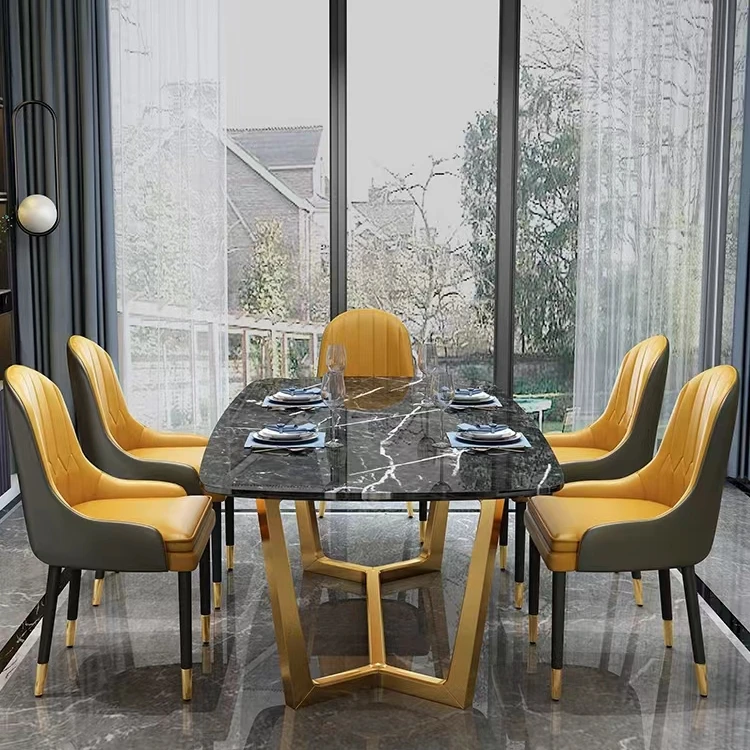 China Home Furniture Luxury Comtempary Marble Dining Table