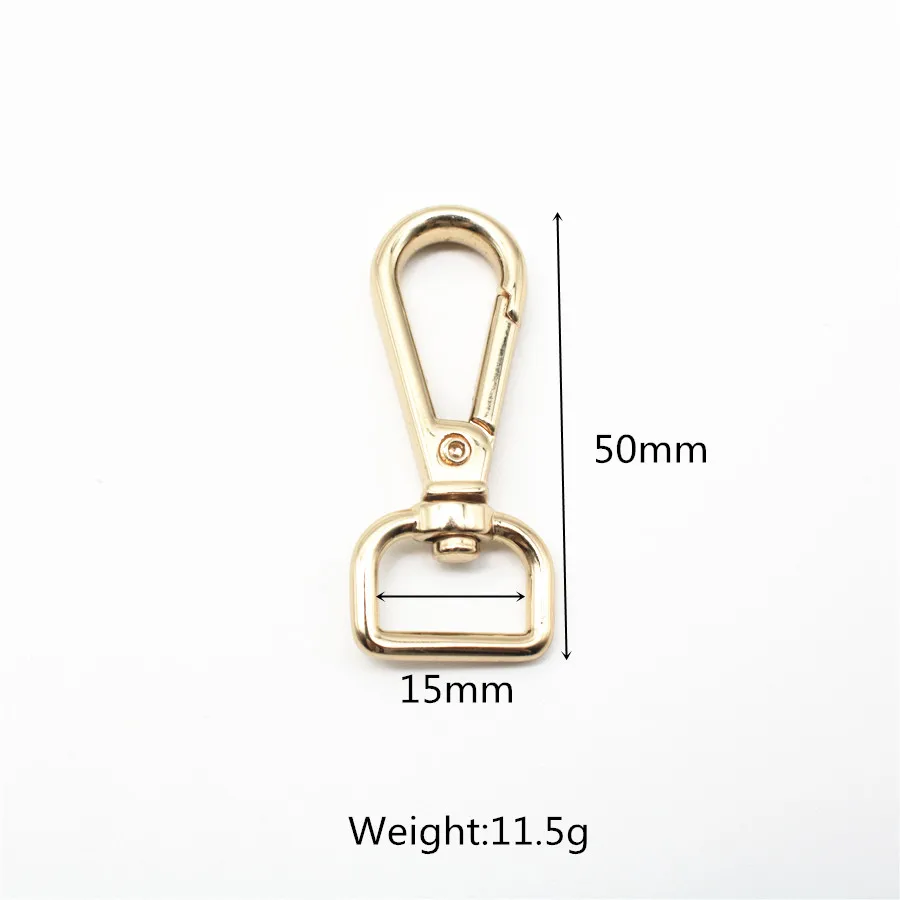 15mm 20mm 25mm Swivel Lobster Clasp Snap Hook Key Chain Ring Hardware Alloy Bag Buckle Handbag Bag Accessories