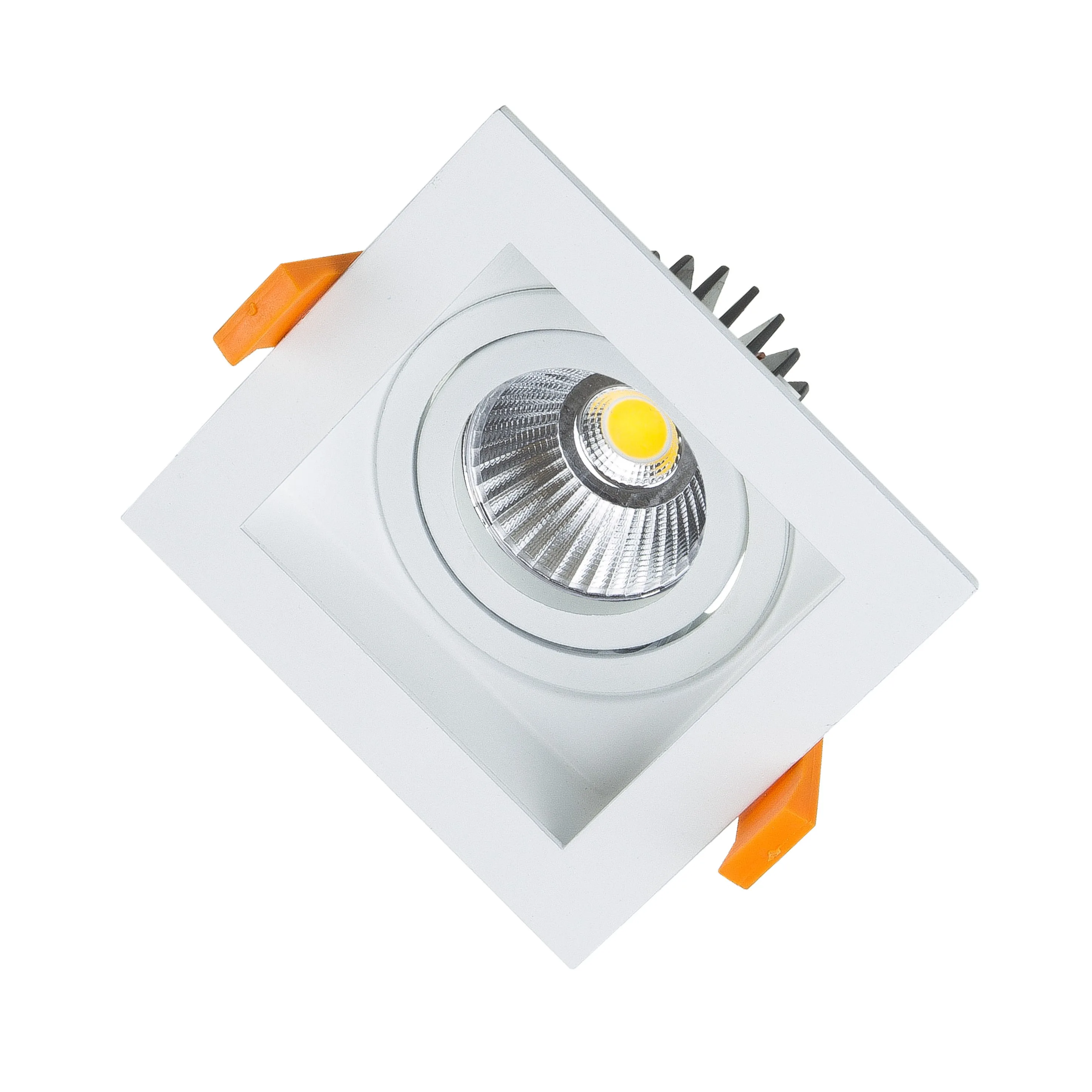 9W square led downlight  dimmable recessed downlight square GU10 2700K-6000K EvoliteLL square led ceiling light  with driver