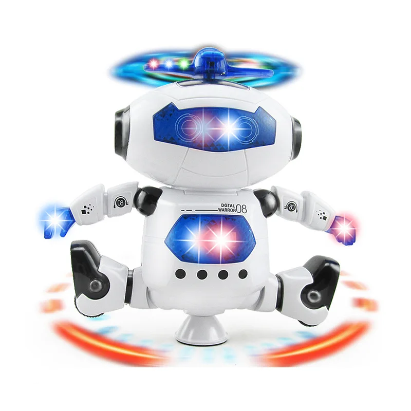 
Battery operated disco kids electric dancing robot toy with dancing music and light for kids 