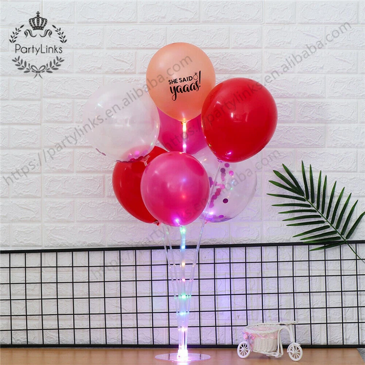 Yiwu Balloon Table Floating Display Stand Christmas Wedding Party Arrangement LED Balloon Decoration DIY  Balloon Bracket