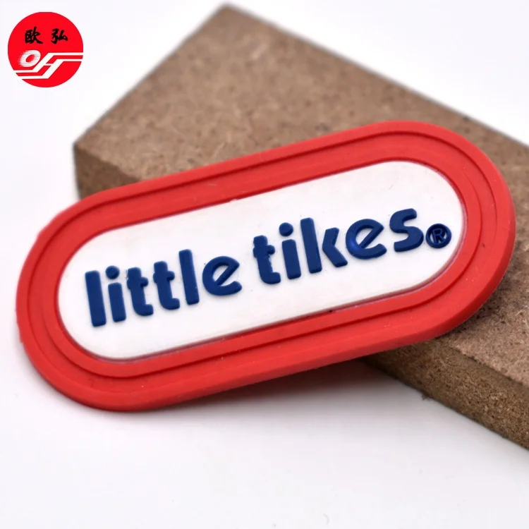 Custom Soft Rubber 3D Soft Rubber Plastic Embossed Logo Patches PVC Patch Logo Rubber Gloves Label for Hats