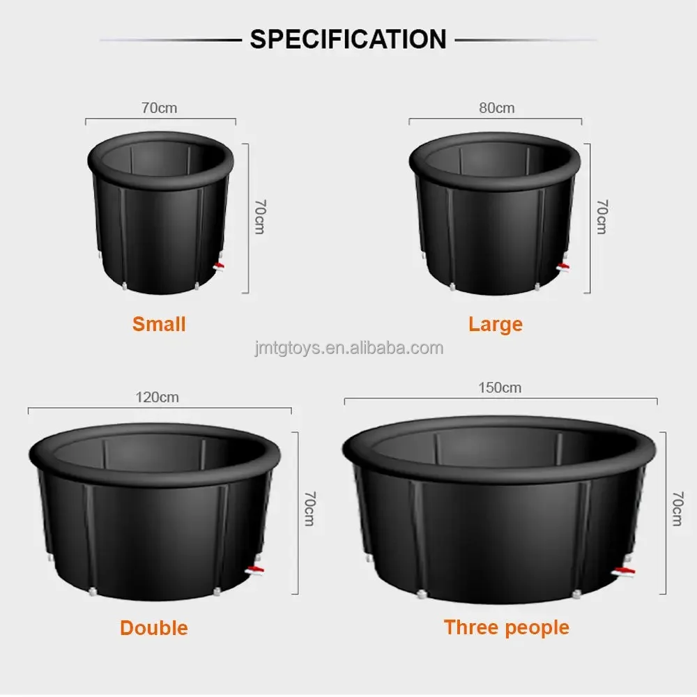Portable Adult Bath Relaxation Ice Compress Inflatable Ice Tub Ice Bucket