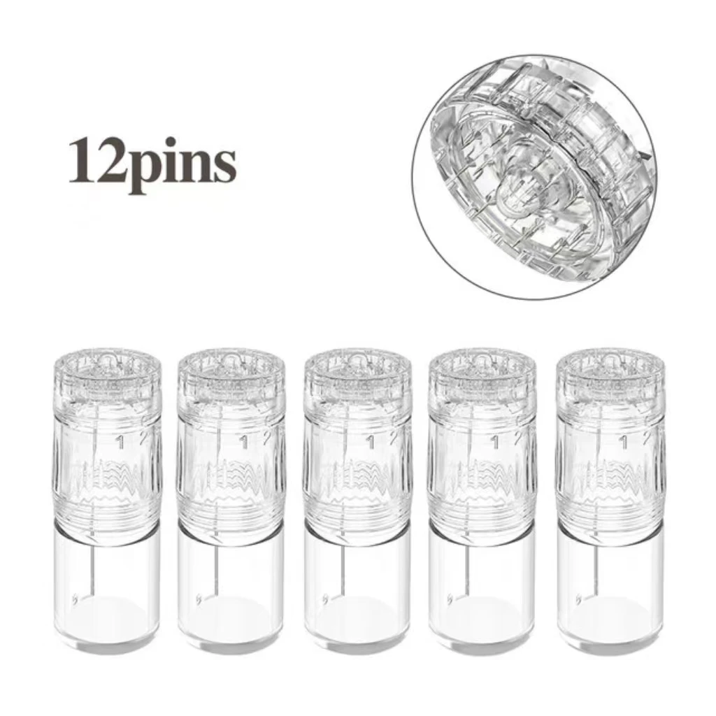 Hydra Pen H3 Needle Cartridges 12 Pin Nano-HR Nano-HS Tips Dr Pen Rechargeable 6 Speeds H3 Hydra Stamp Pen