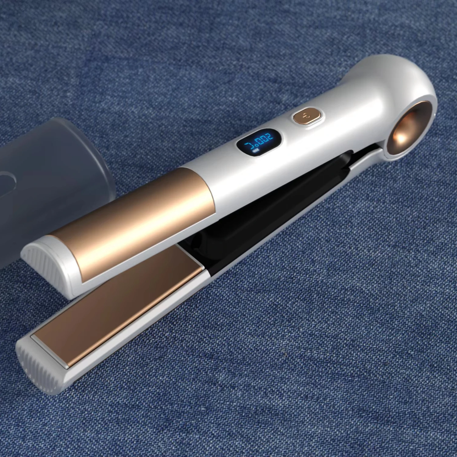 Portable Recharge USB Mini Hair Straighter Cordless Ceramic Coating Wireless Flat Iron Fix Hair Stying for Trip Travel