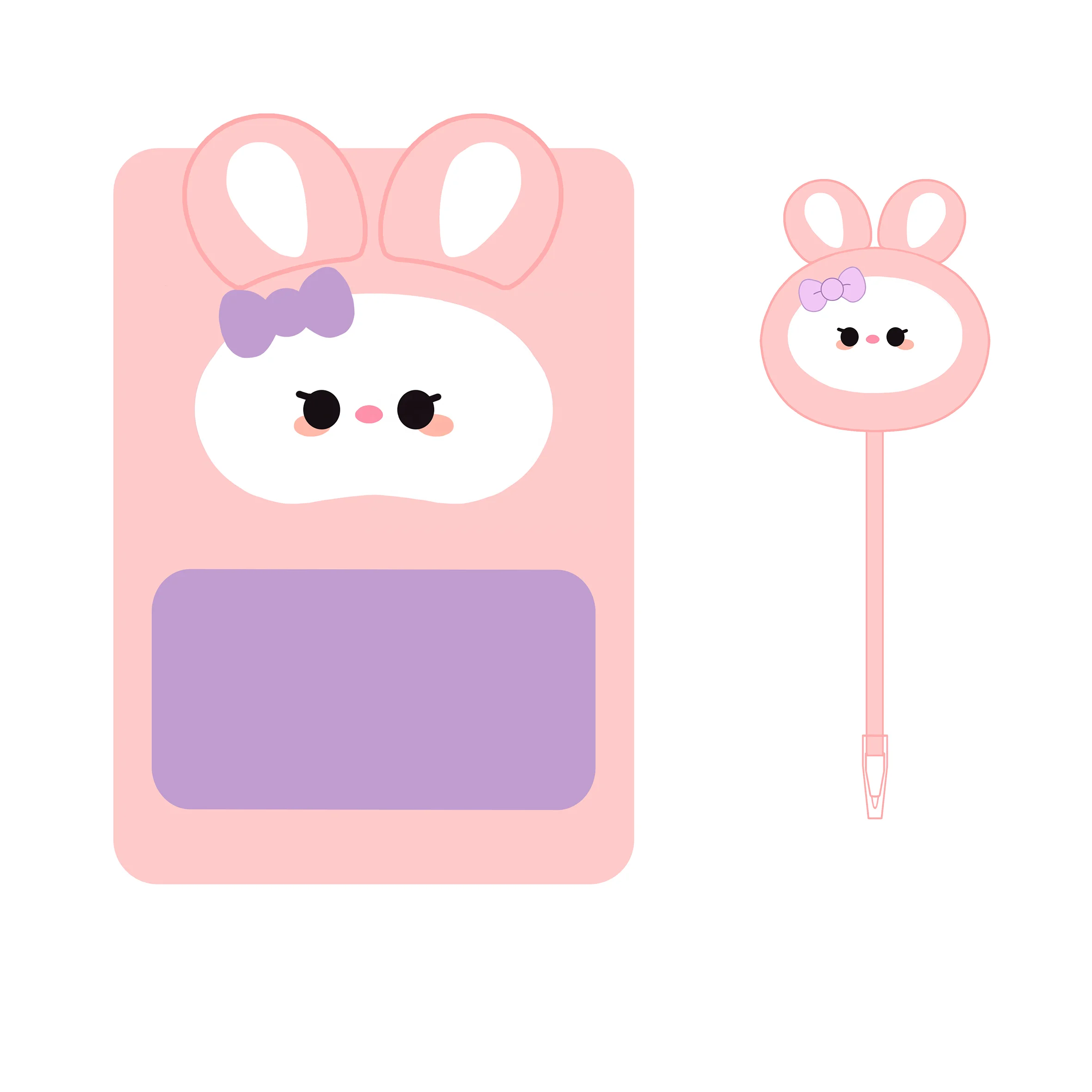 Custom Master Dog Puppy Plush Decor Notebook Stationery Set Perfect Birthday Gift Kids Diary