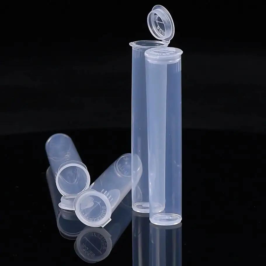 Fast Shipping Wholesale 72mm Transparent Plastic Tubes Top Clear Cylinder Tube Container Packaging With Lid
