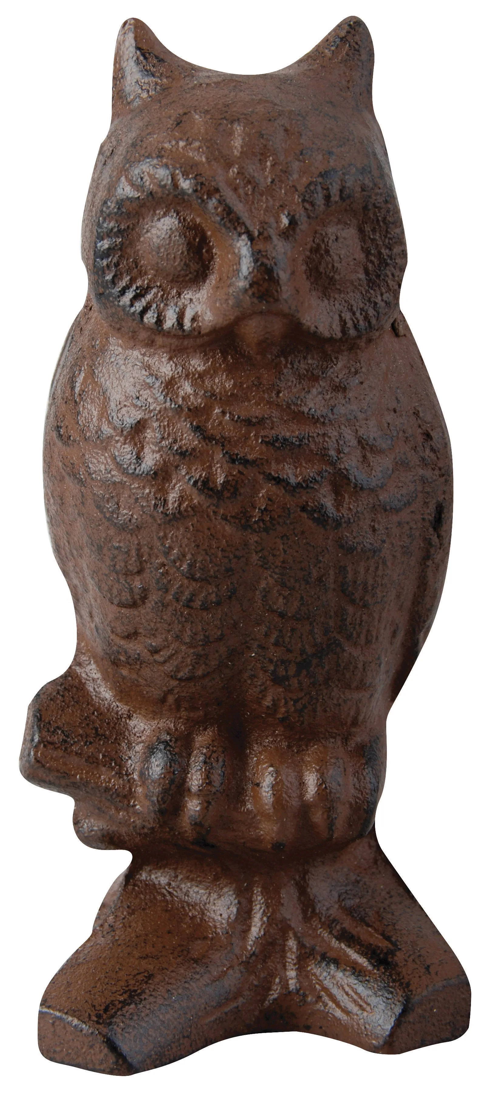 TT123 Esschert Design Garden Classic Decoration Antique Rust Cast Iron Owl Statue
