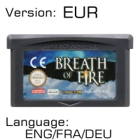 Дыхание огня золотое солнце 32 бит игровая консоль карты для GBA ролевые игры