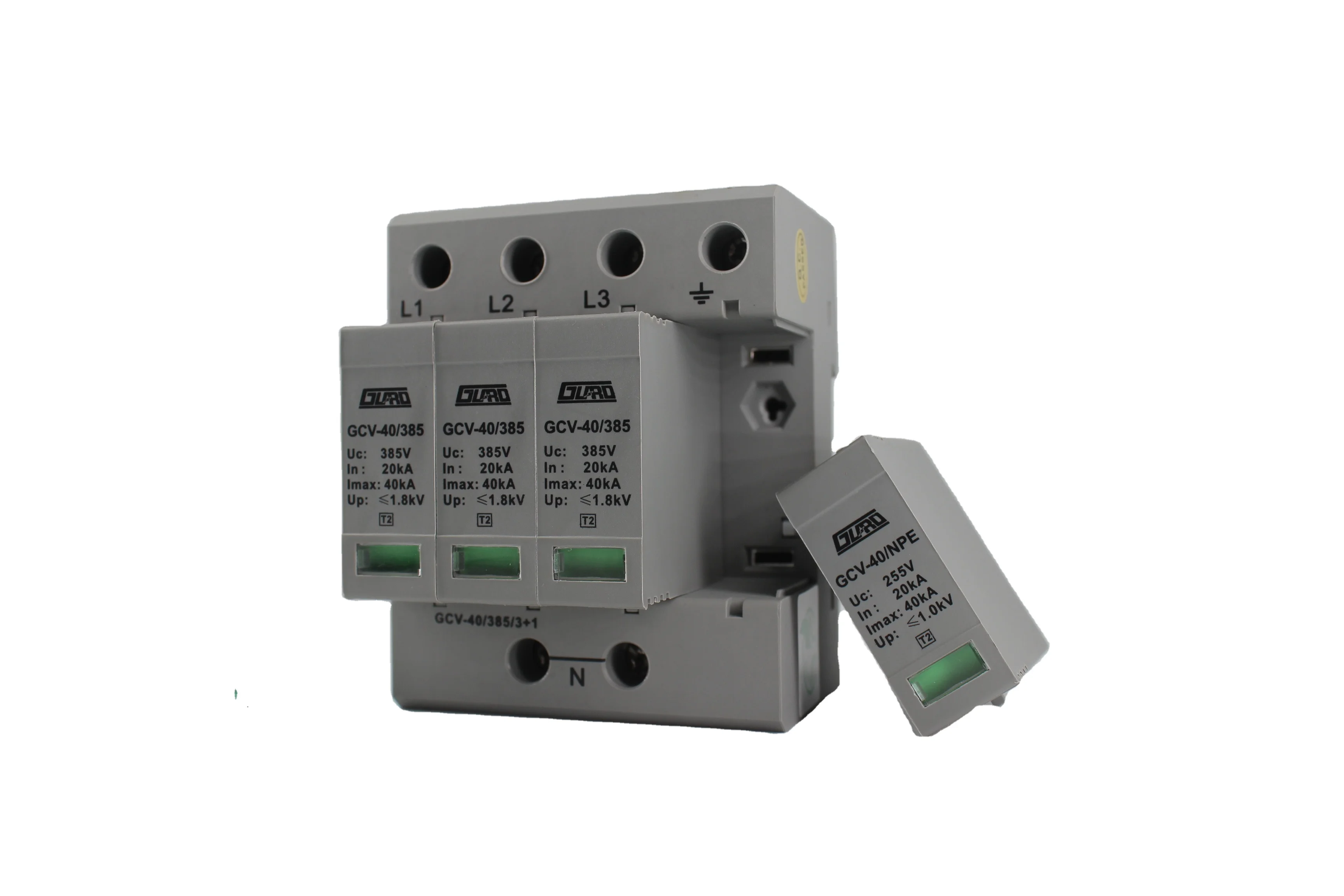 Guard Factory Manufacture Hot Sale 20kA-40kA 385V Low voltage DC SPD SPD arrester Surge Protection Device