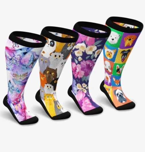 Unisex Crew Loose Fit Thick Diabetic Sock Men Cotton Bamboo Made custom logo anti-slip Diabetic socks