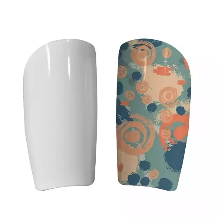 Wholesale Sublimation Blank White shin guard printing Shin Pad for custom print Football Soccer shin guard