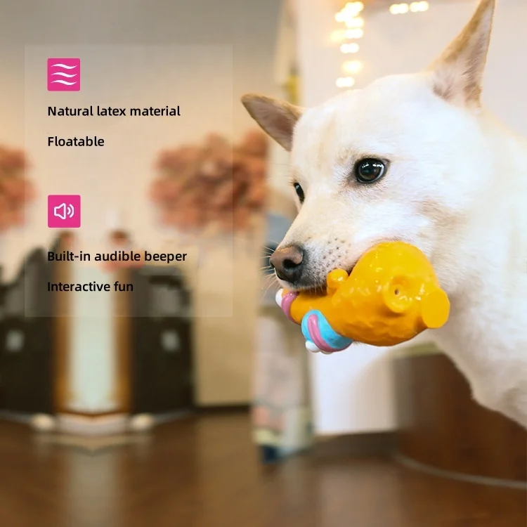 dog toys luxury Small Latex Squeaky Dog Chew Toy Interactive Fun Latex Pet Toys for Small Dogs and Puppies