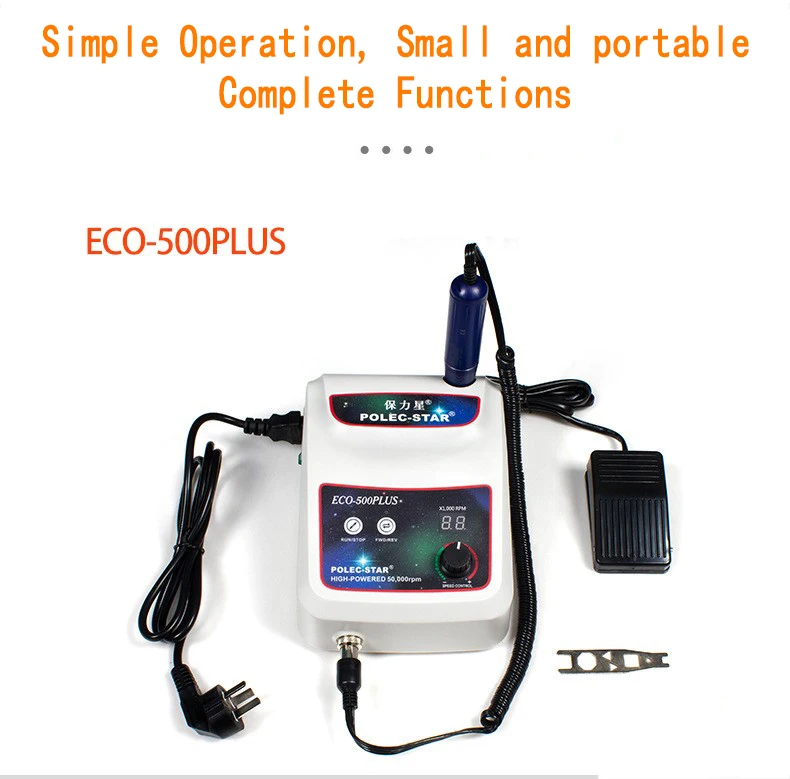 Оптовая продажа ECO-500PLUS прецизионный Электрический гравировальный инструмент-плавное управление скоростью для форм металлов и многое другое