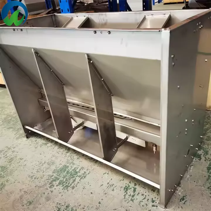 Double Side 304 Stainless Steel Pig Feeder Dry and Wet for Fattening Pig Nursery Pig Home Use Animal Feeders Used Condition