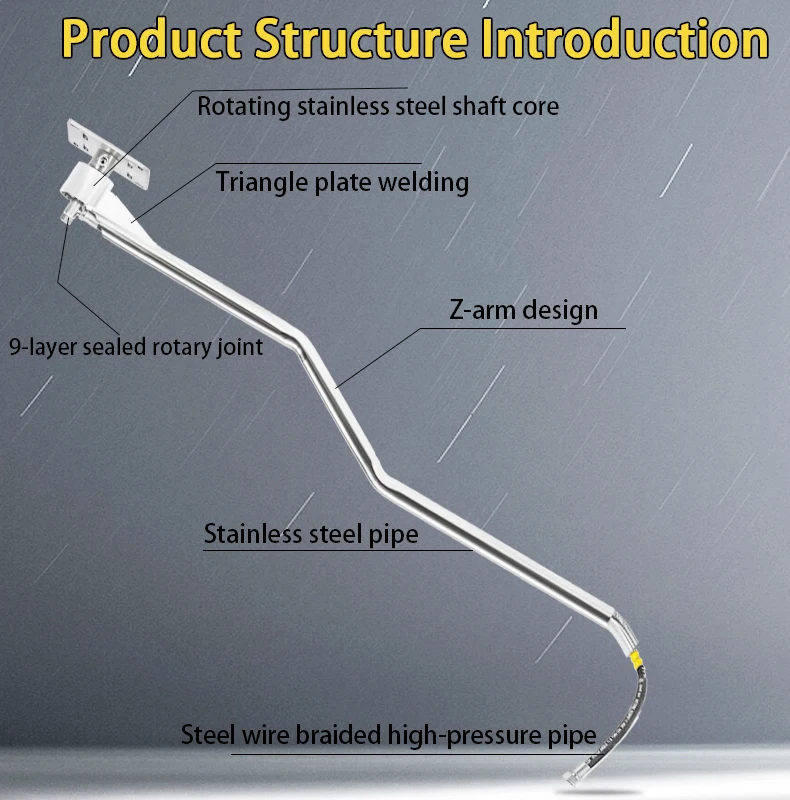 Customized Z-Shaped Car Washing Cantilever Self-Service Stainless Steel Mechanical Z-Shaped Equipment