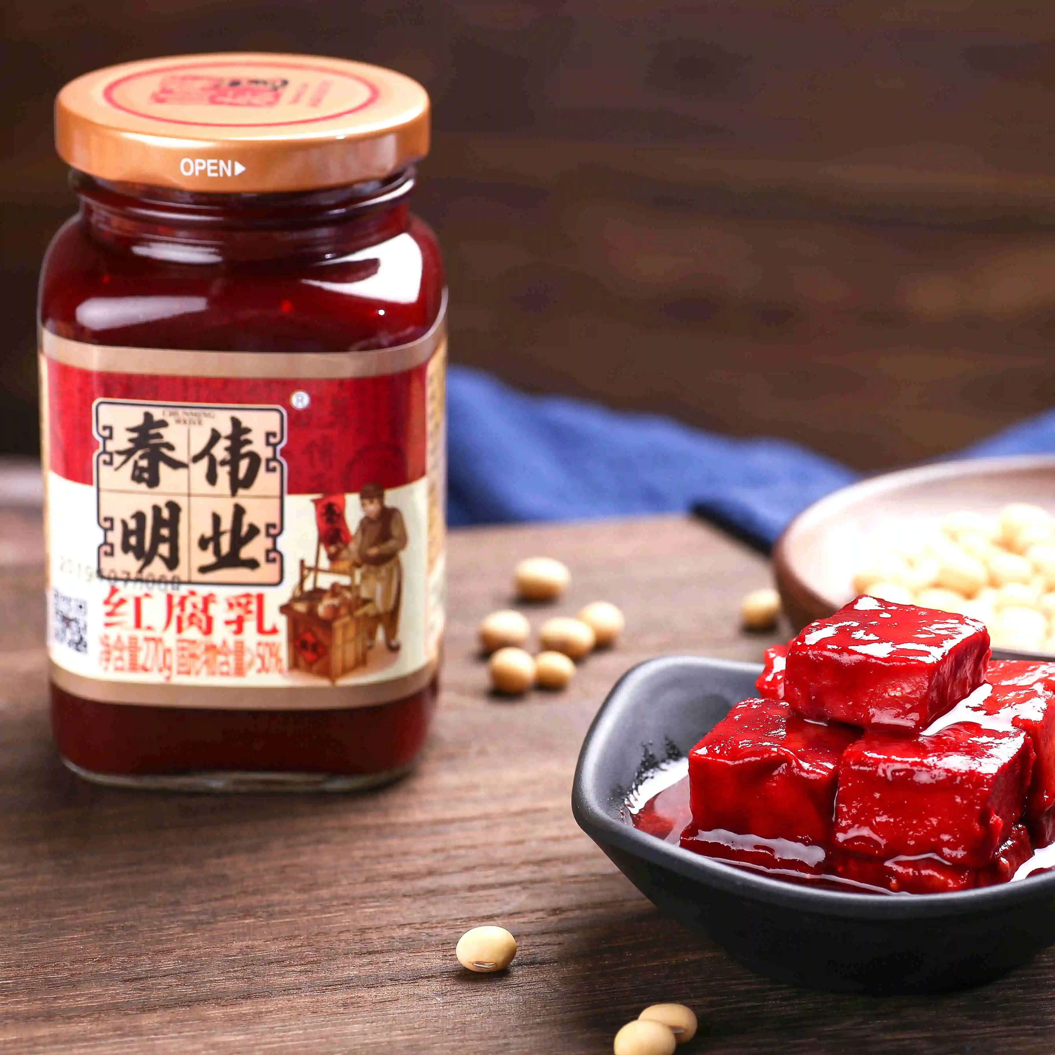 
2020 New Listing Top Grade 270g Red Bean Curd 