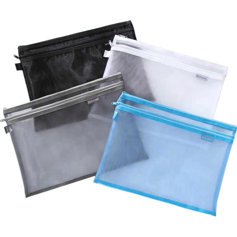 OEN promotional customized durable gift bag nylon small mesh zipper pouch