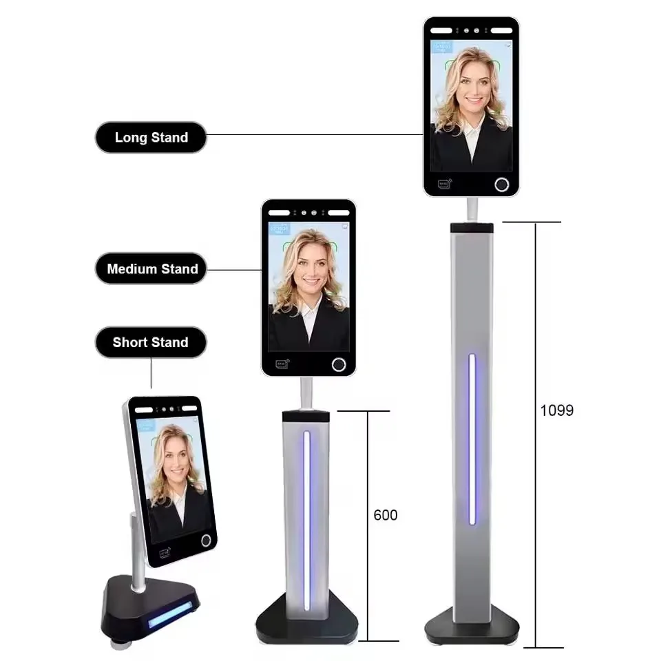 Smart Phone app and Cloud Web software 10 Inches Waterproof Outdoor Face Biometric and card time attendance access control