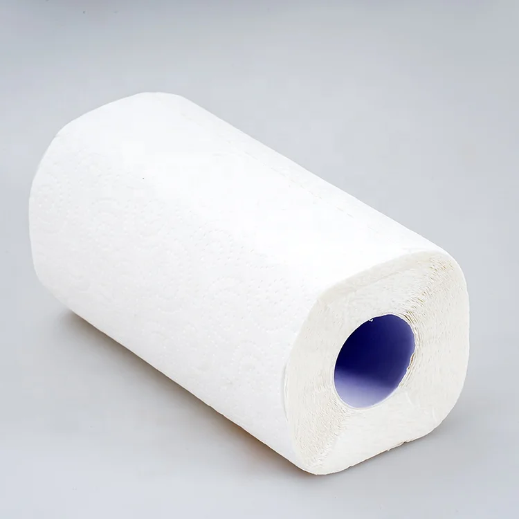Wholesale Custom Factory Price Soft 2Ply Embossed Kitchen Paper Roll Towel Printed Roll Paper Towel For Kitchen