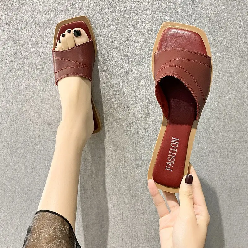 
PDEP new summer ladies sandals flat cheap low moq wholesale trendy sandals women 2021 pu sandals ladies 