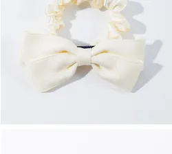Gordon Ribbon Wholesale 5 mm Hair Scrunchies with Bow Solid Colors Ribbon Bow No Damage For Girls Women From China Supplier