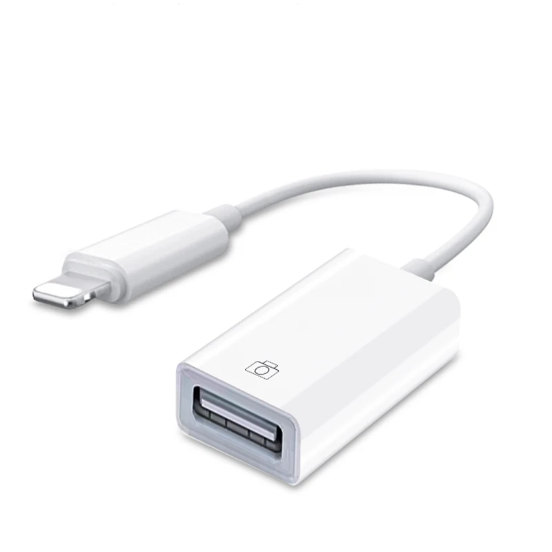 
 Лидер продаж, адаптер для камеры с подсветкой и Usb-портом, Usb Otg адаптер для карт-ридера/флэш-накопителя/клавиатуры/мыши/пианино/midi/iphone  