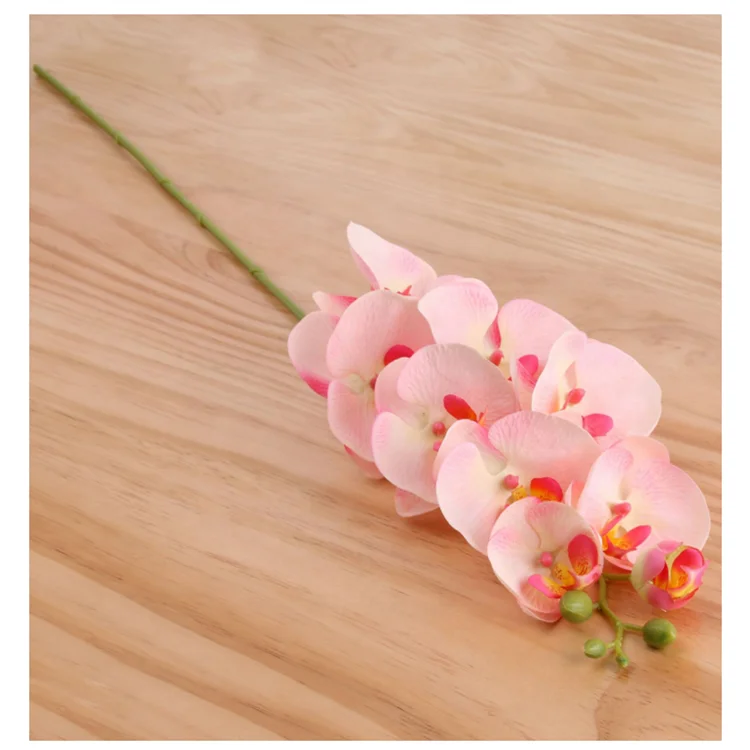 Wholesale 9 Heads Phalaenopsis Orchids Real Touch Silk Flowers Artificial Phalaenopsis