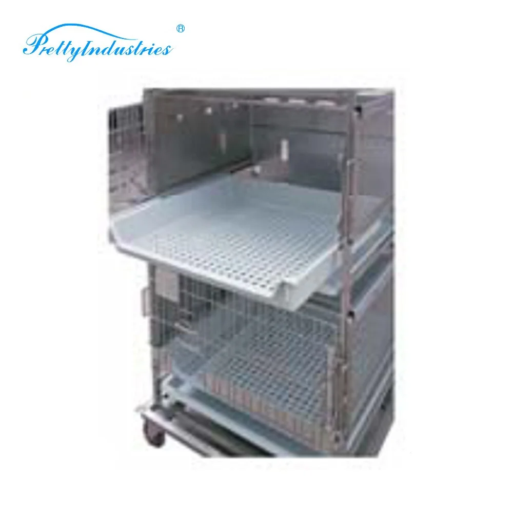 Model RBS53P-6 Stainless Steel New-style Rabbit Cage Experimental Animal Rack with Cage for Laboratory Rabbits