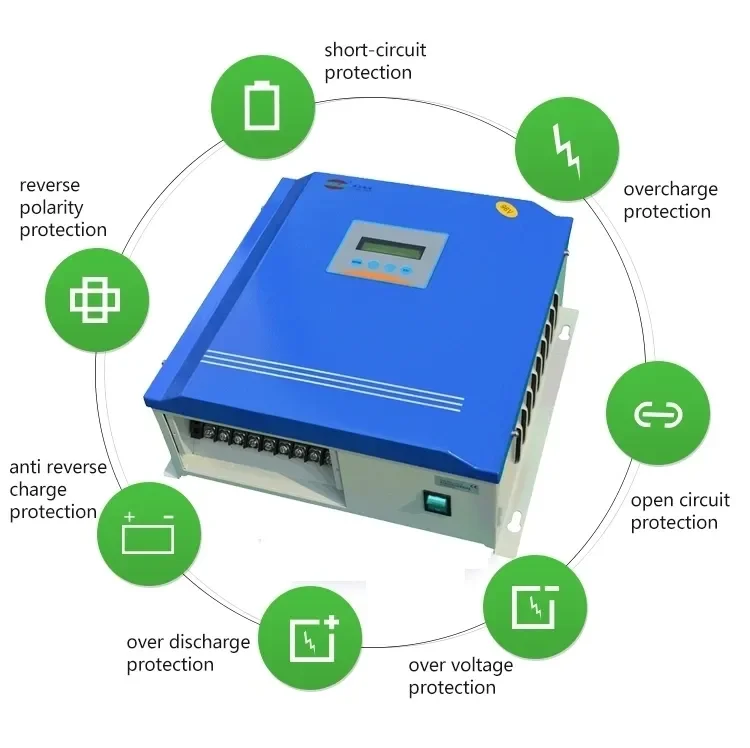 New style wind and solar hybrid charge controller hybrid 1kw  2kw 3kw pwm 24v/48v/96v solar generator charge controller