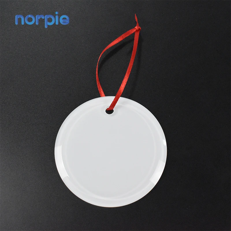 wholesale christmas ornaments glass pendant Customized Clear sublimation blank Crystal Glass Christmas Ornaments