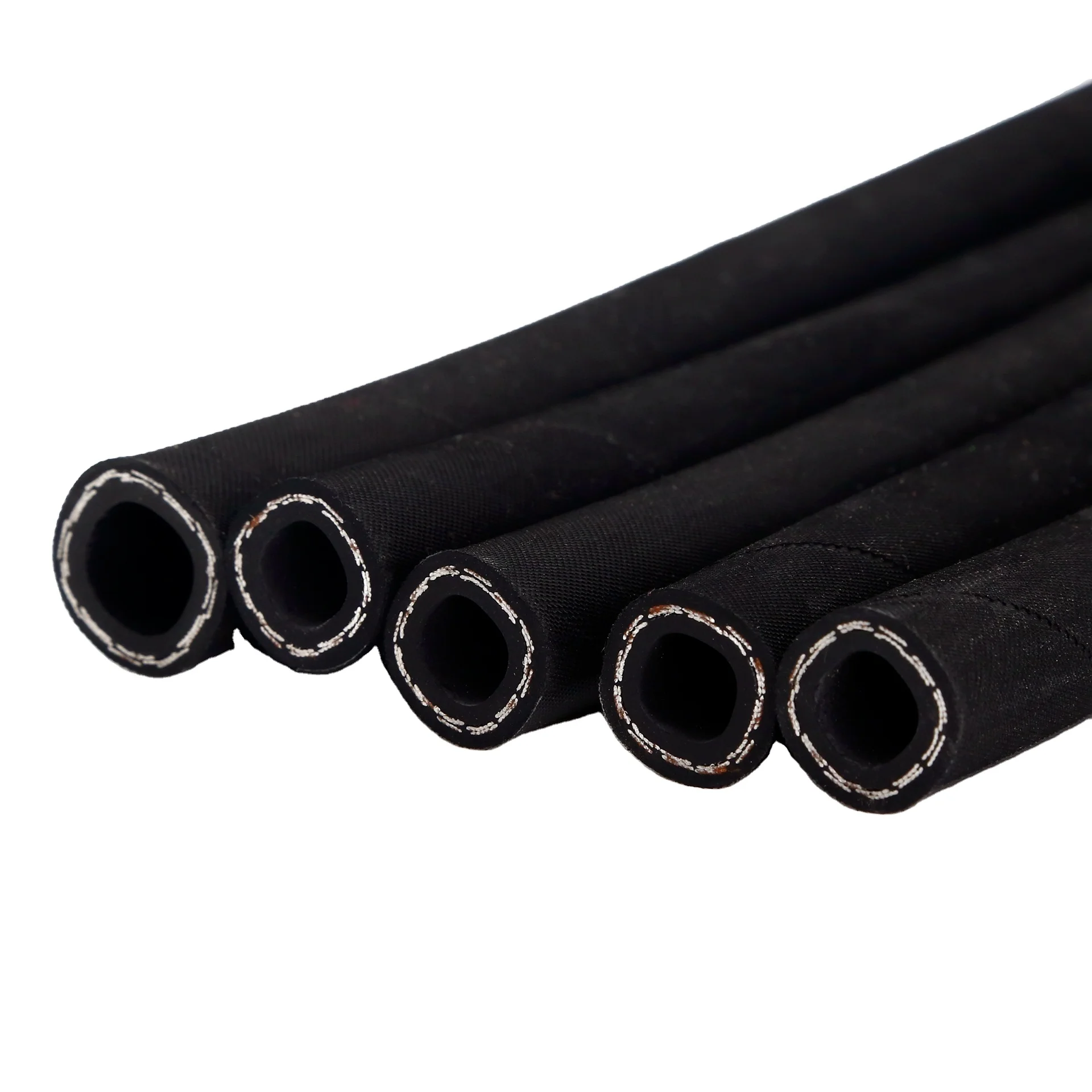 Super Long Service Life Industrial Hydraulic High Pressure Braided Air Rubber Hose Pipe Assembly Flexible