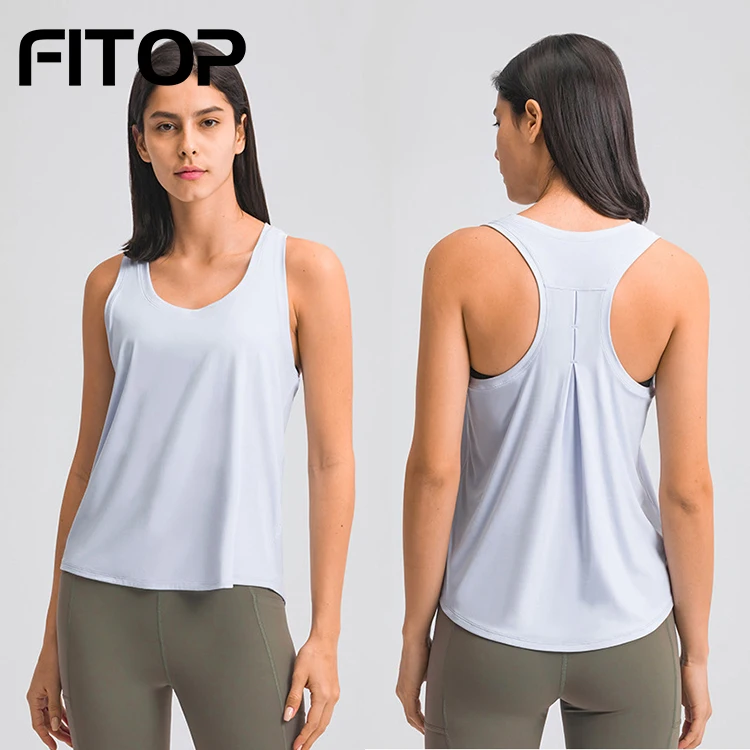 Женский топ для занятий йогой Racerback, Свободный Топ-майка для занятий йогой