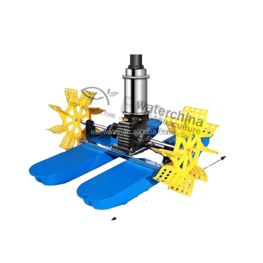 ECO Solar Powered Aquaculture Fish Windmill Pond Oxygenation Waterwheel Shrimp Farming Aerator