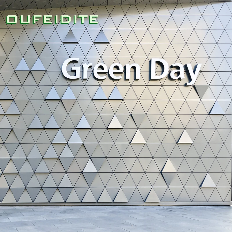 customized decorative metal wall cladding for building wall decoration