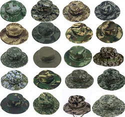 Jungle Hat Bob Camo Bucket Unisex Men Outdoor Boonie Fisherman Cotton Fishing Caps Chapeau Hunt Sunscreen Hiking Hat