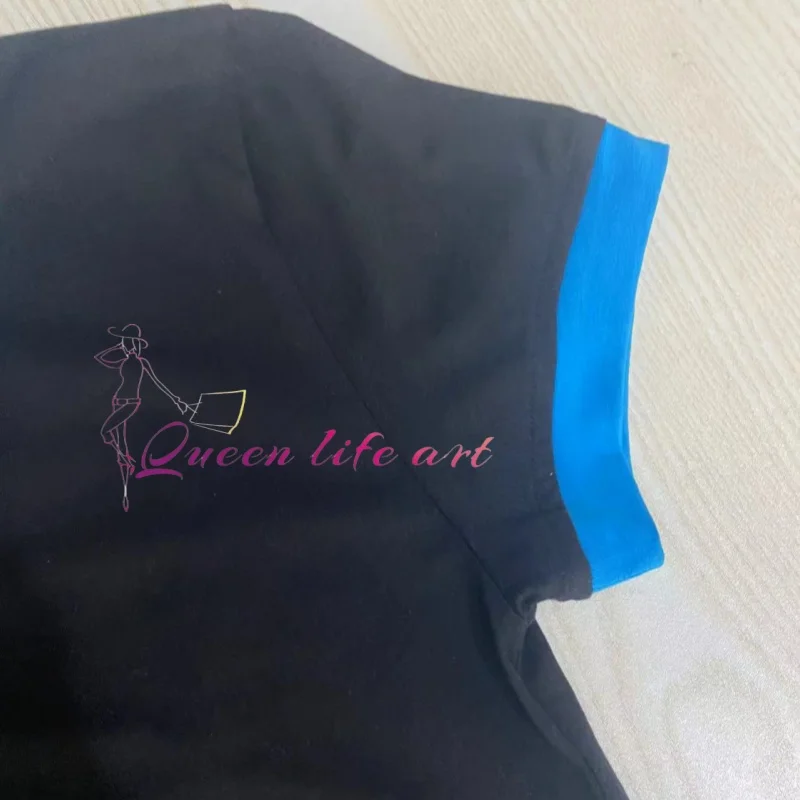 custom y2k embroidery crop top country womens summer  letter  top t shirt transparent short sleeve o neck women crop top t s