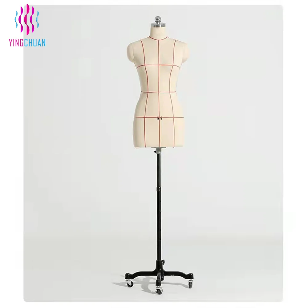 Woman Half Body Sewing Mannequin Tailors Dummy Half Body Tailoring Dress Form Mannequin With Magnetic Hand