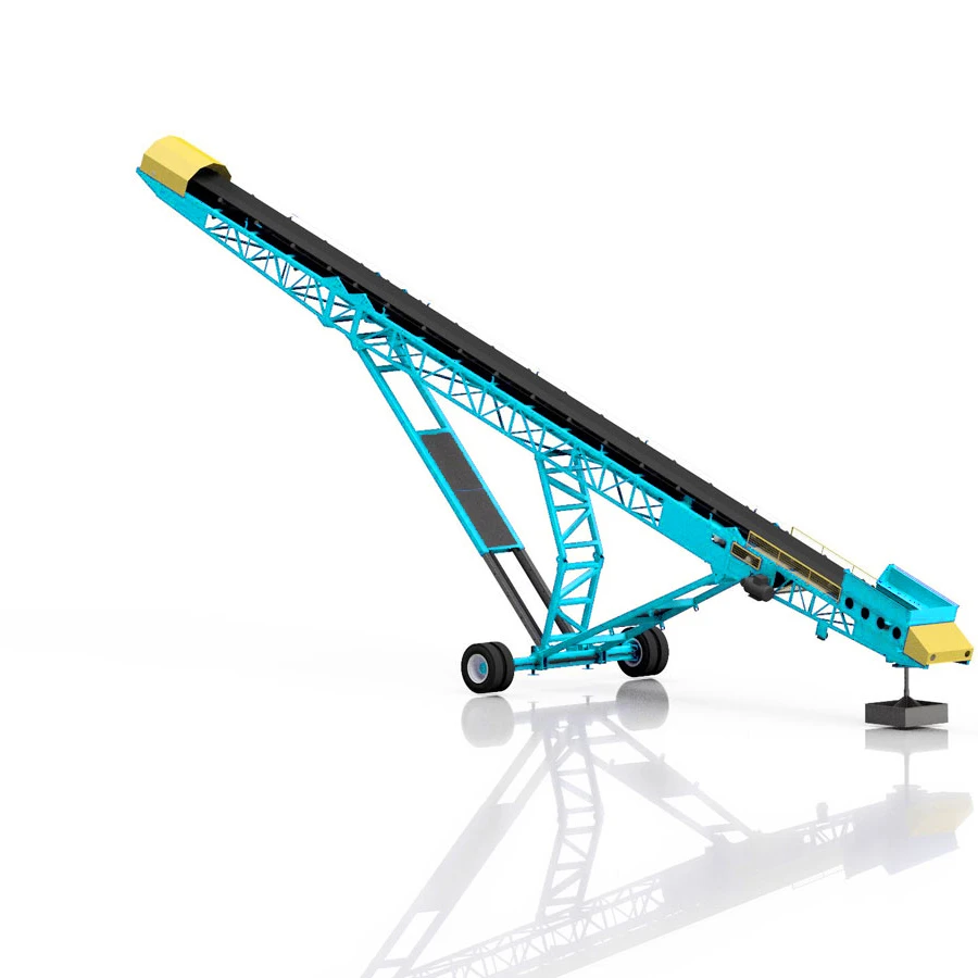 transfer conveyor Fully independent mobile link conveyors customized lengths and designs