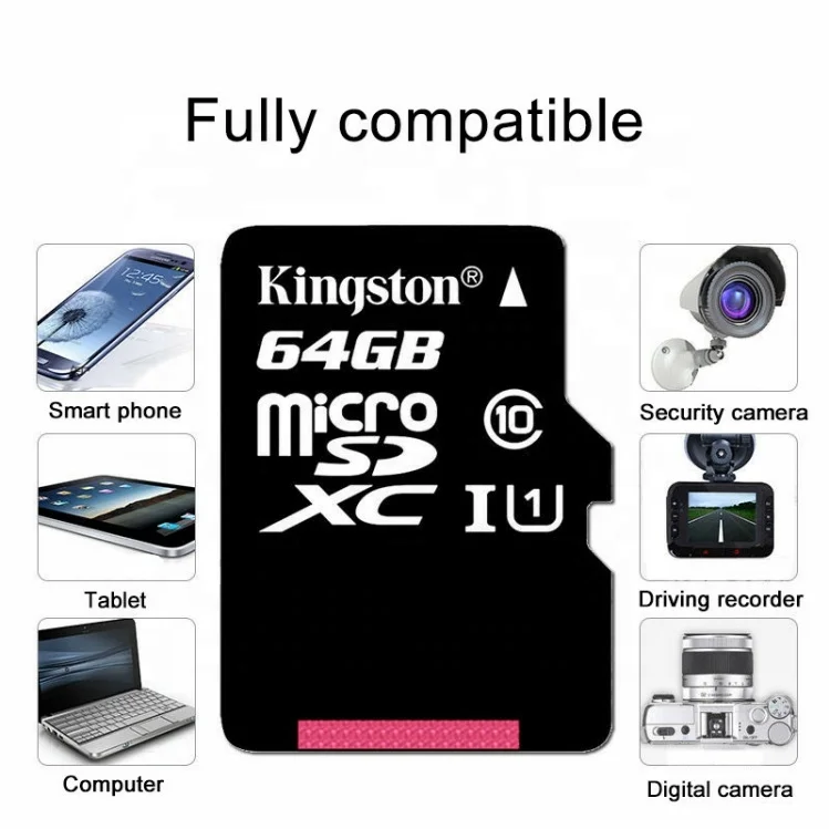  Kingston Micro TF/SD Card Class10 carte sd memoria 128GB 32GB 64GB 256GB 16G TF Flash Memory for