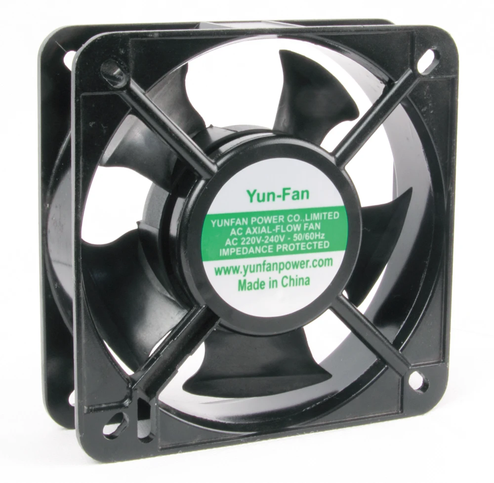 new shenzhen yunfan power 220v ac fan 13538 Big Flow 5.4 Inch AC Radial Ventilation Fan