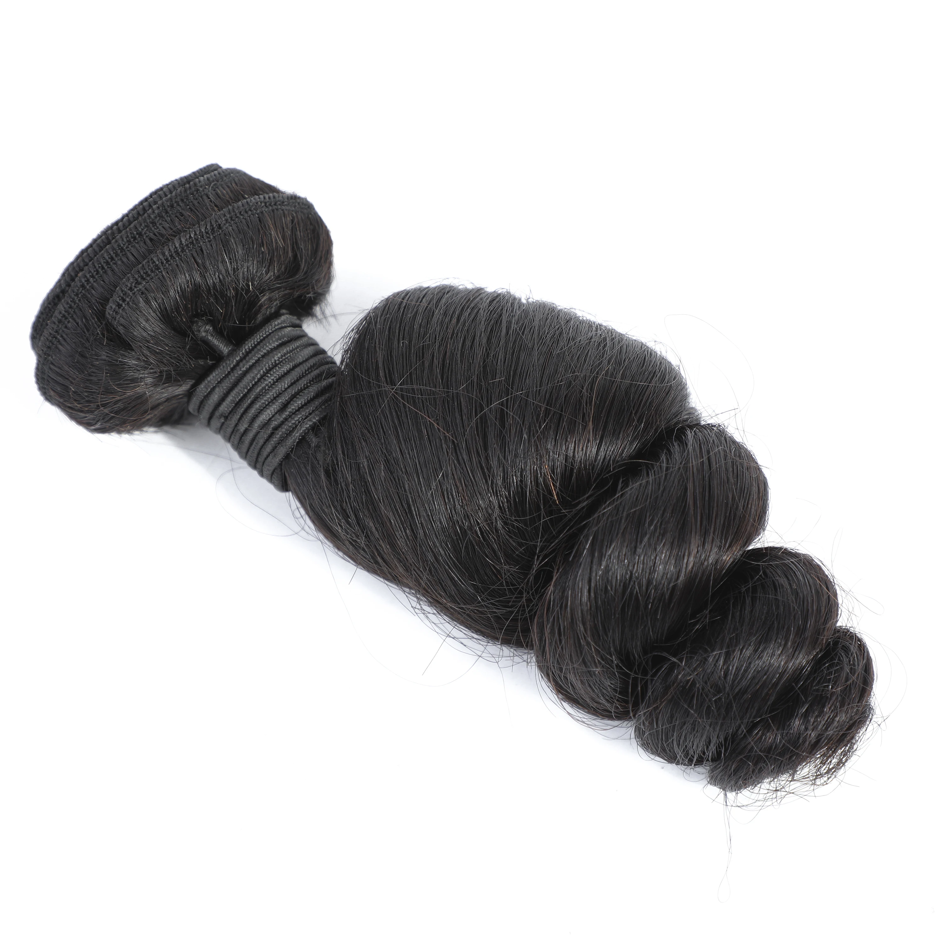 12A grade deep loose wave human hair weave bundles and closure cuticle aligned virgin hair dropshipping to Global for customers