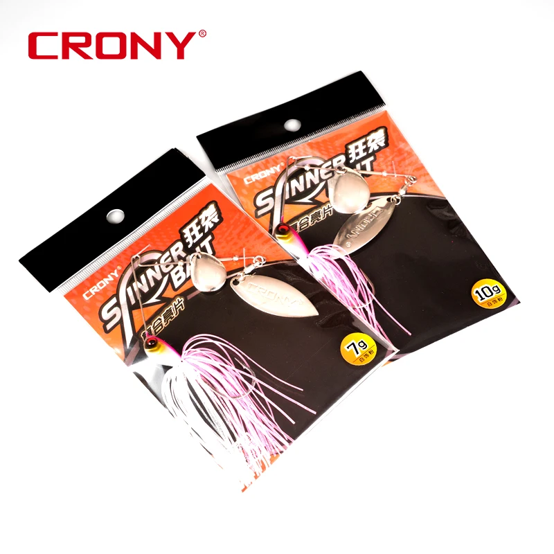 CRONY 10g 7g Metal Spinner Bait Skirts Lures Buzzbait Rubber Skirt Spinnerbait Fishing Lure