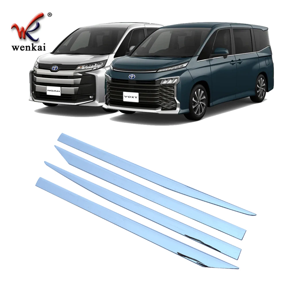 For Toyota Voxy Noah 90 2022 Car Exterior ABS Chrome Trim Accessories Door Side Body Molding Trim