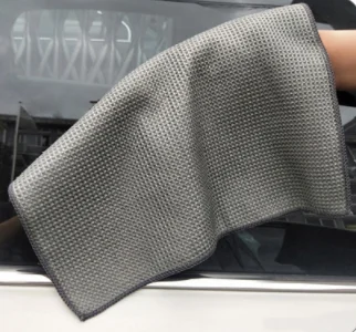  40*40CM color waffle weave microfiber absorbent car washing cleaning drying cloth towel
