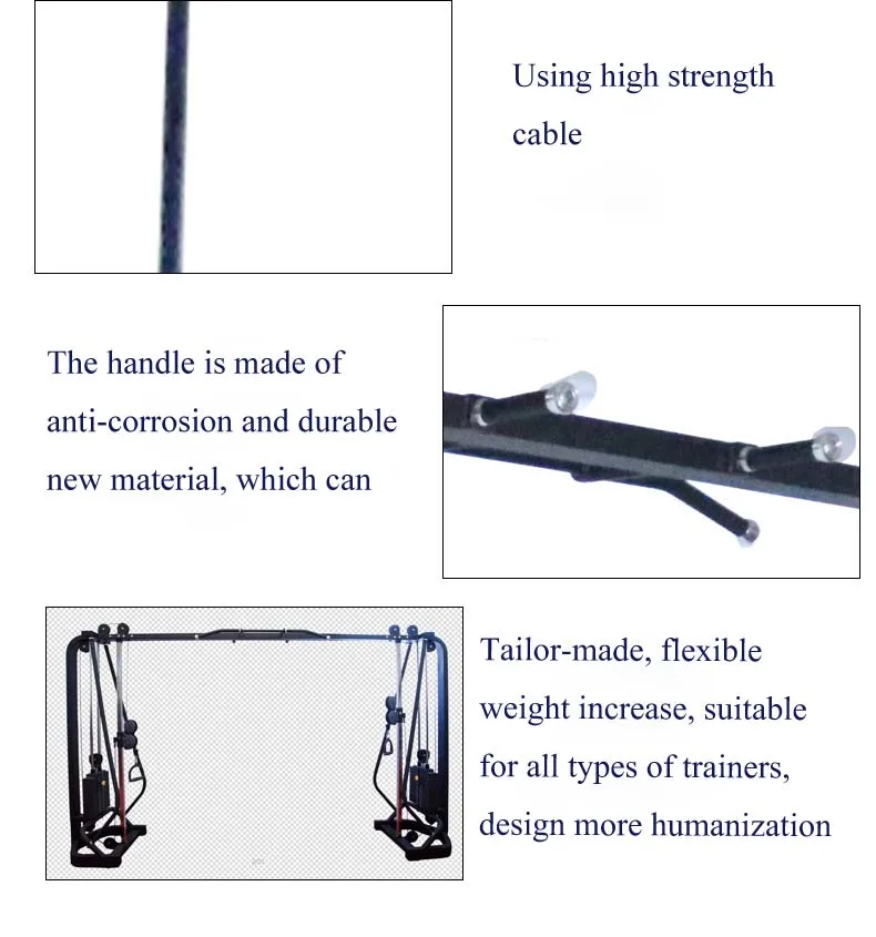 SH Commercial strength training machine fitness equipment crossed cable fitness equipment