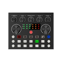 v8s Sound Card audio interface Music mixer studio recording USB External Professional sing Live Broadcast V8 plus soundcard