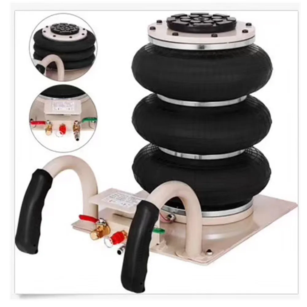 3ton and 2.5ton triple bag new type inflatable air  car jack lift portable